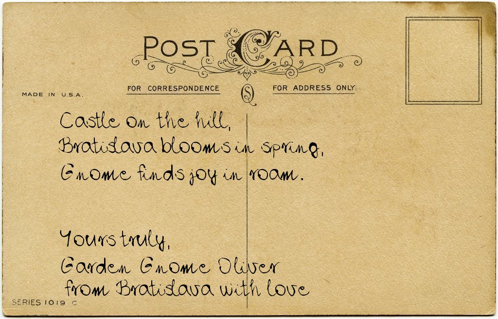 Gnome's postcard from Slovakia