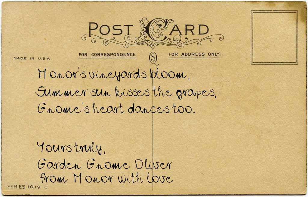 Gnome's postcard from Hungary