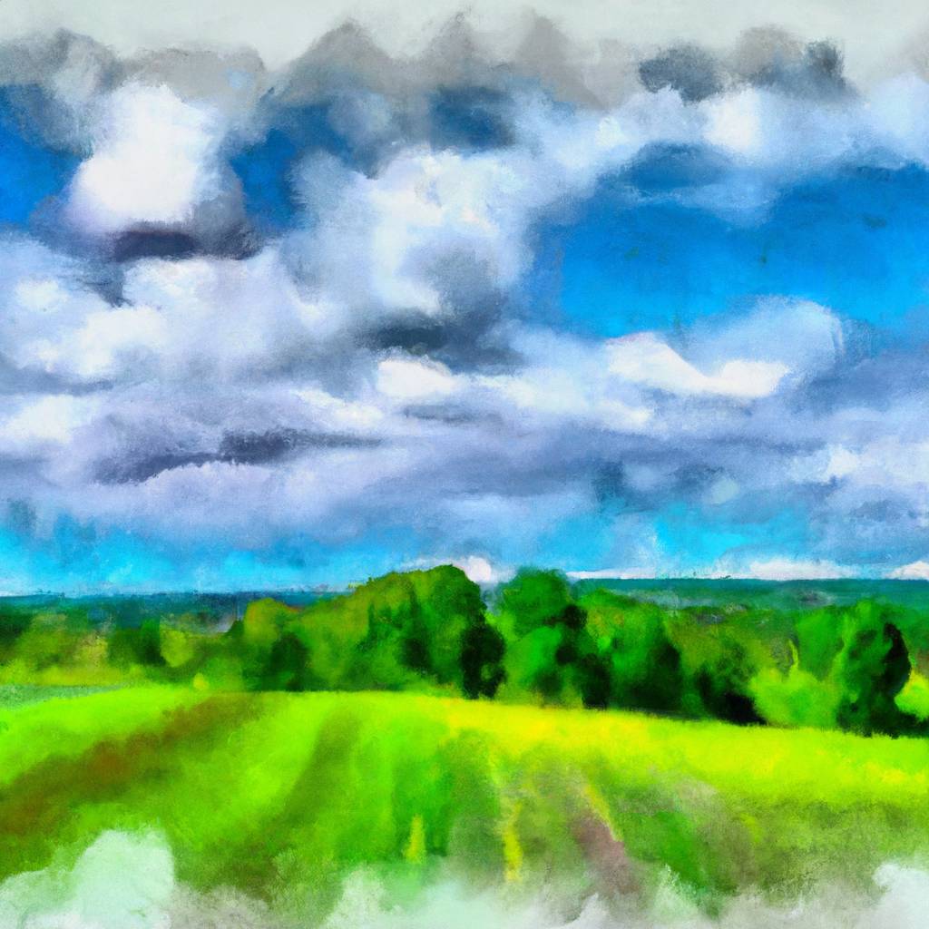 My painting of the scene