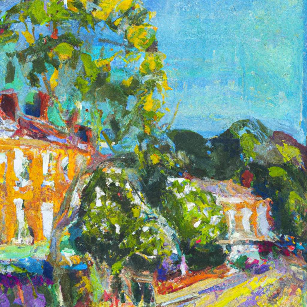 My painting of the scene