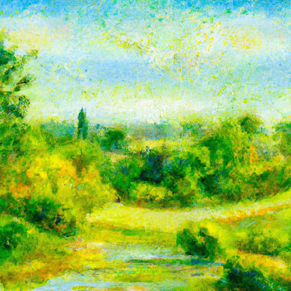 My painting of the scene