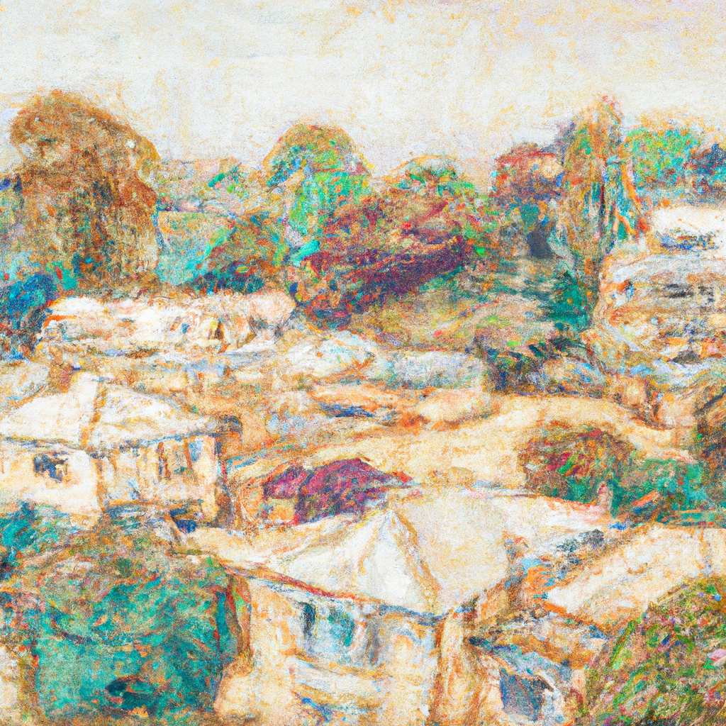 My painting of the scene