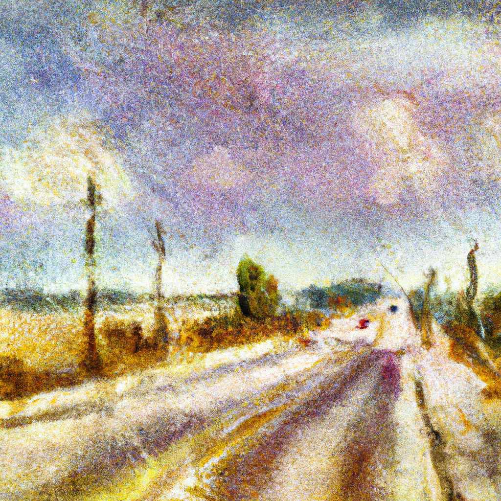 My painting of the scene