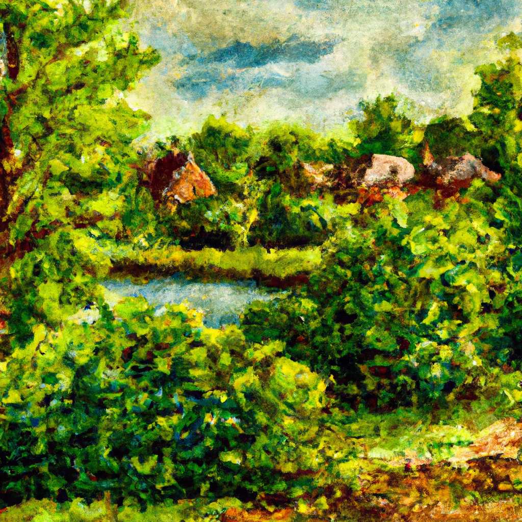 My painting of the scene