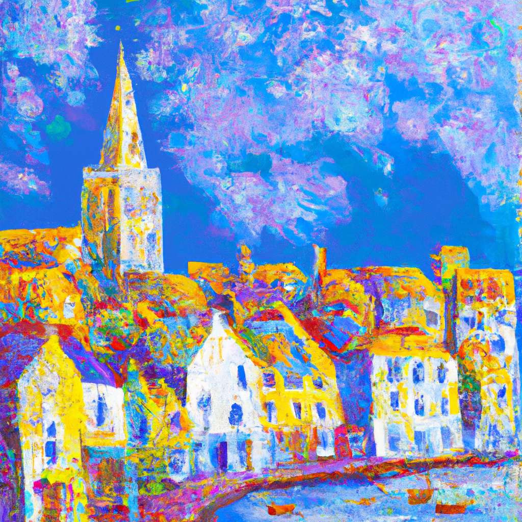 My painting of the scene