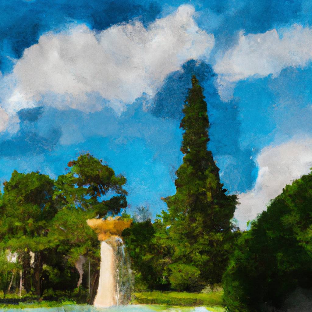 My painting of the scene