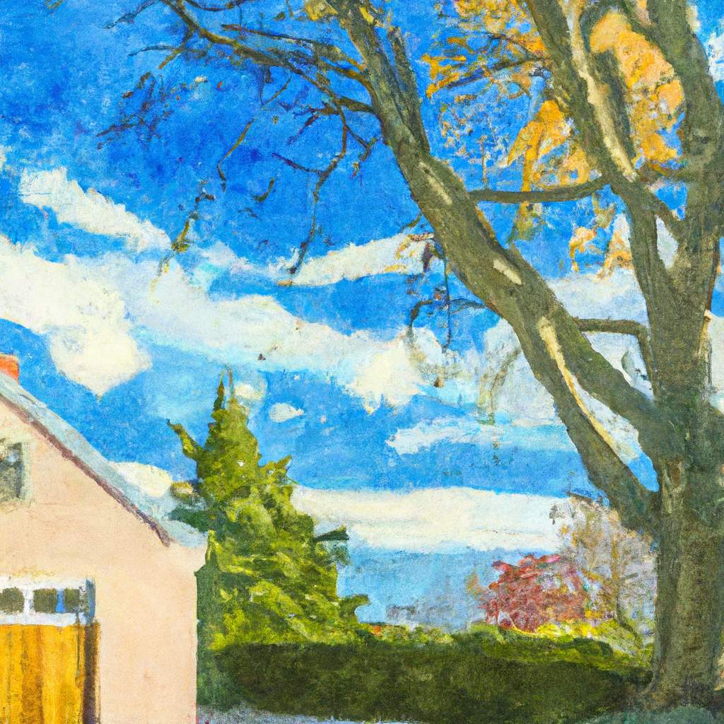 My painting of the scene