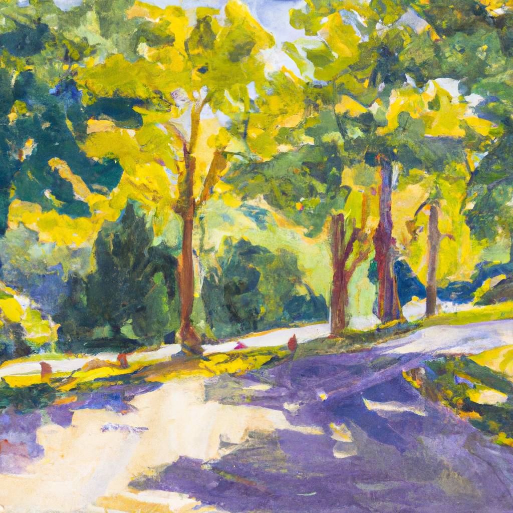 My painting of the scene
