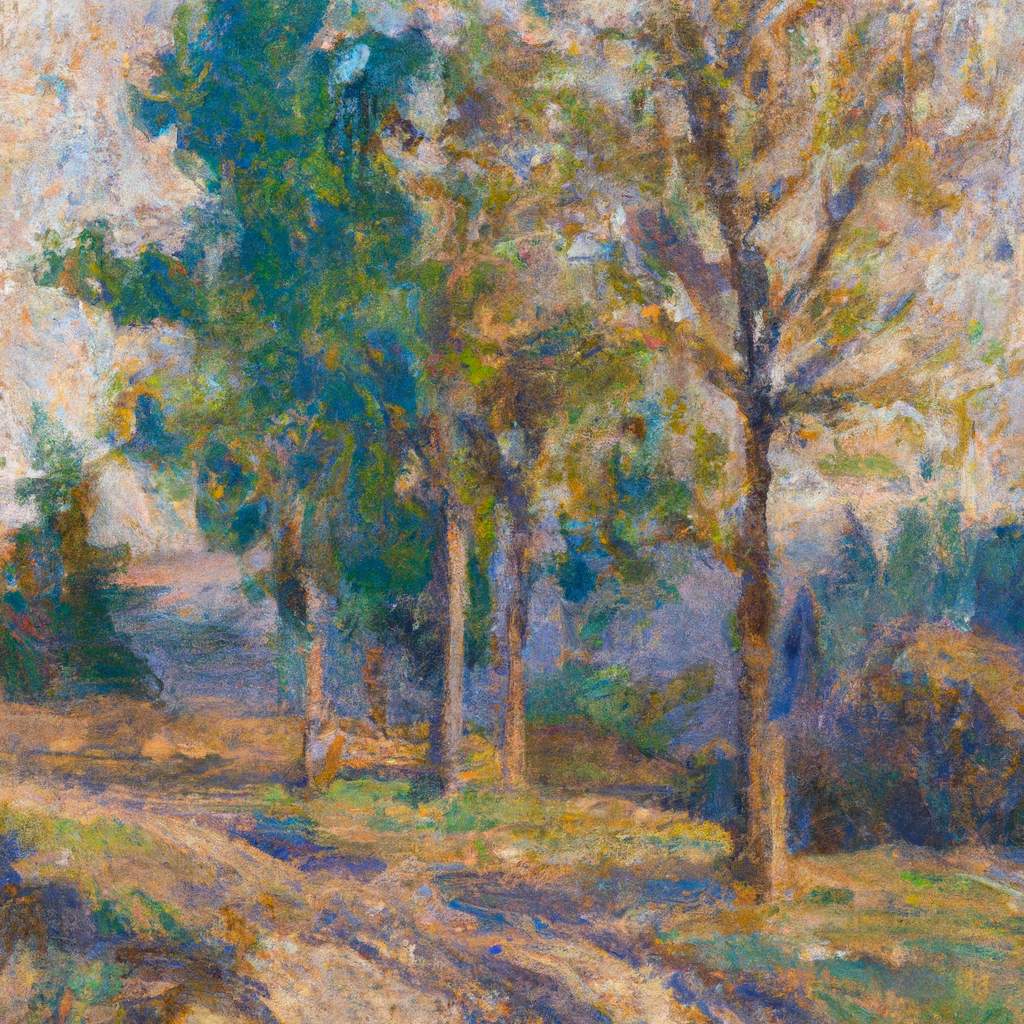 My painting of the scene