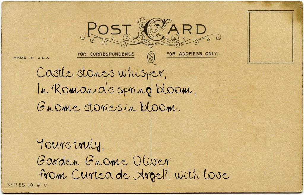Gnome's postcard from Romania