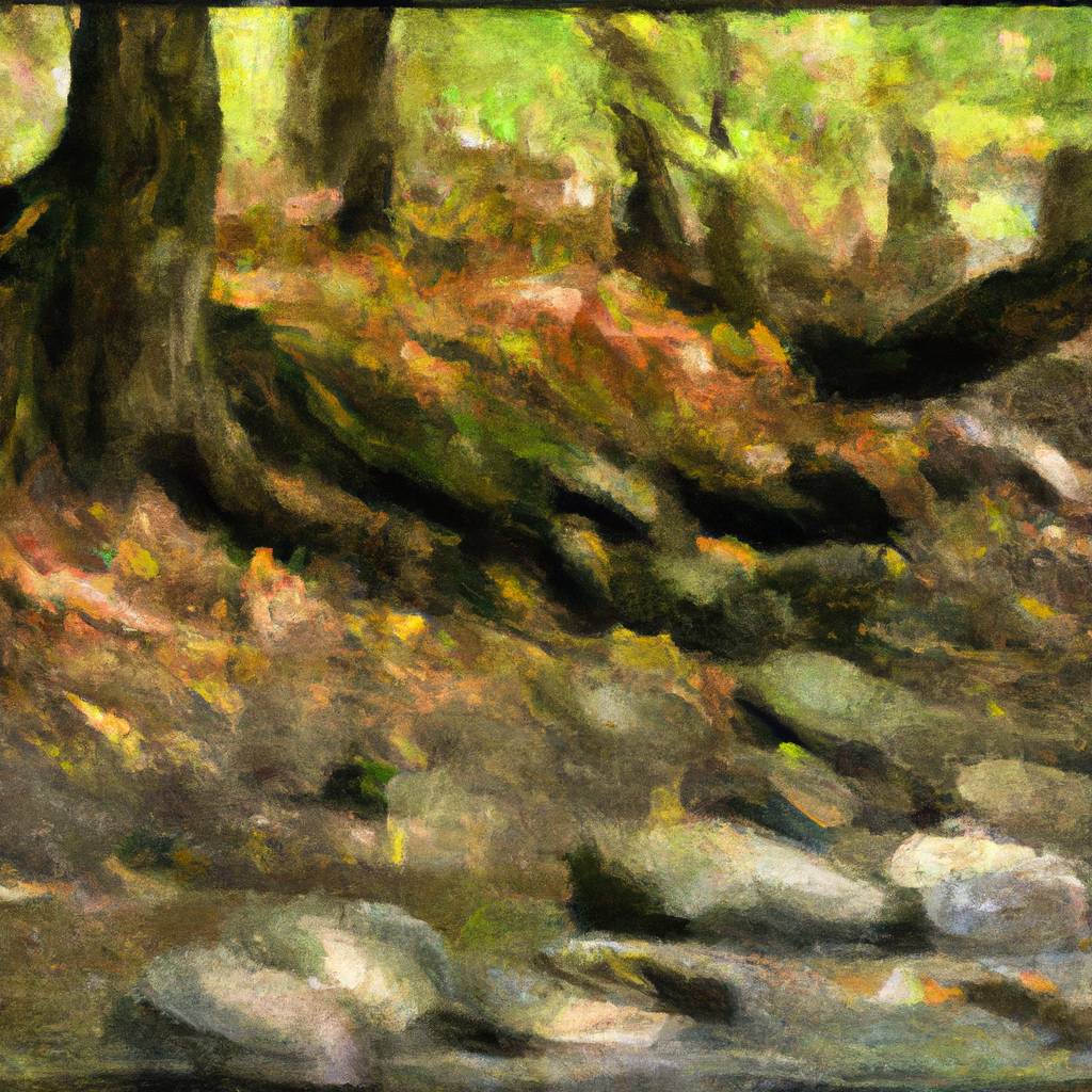 My painting of the scene