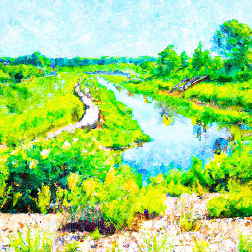 My painting of the scene