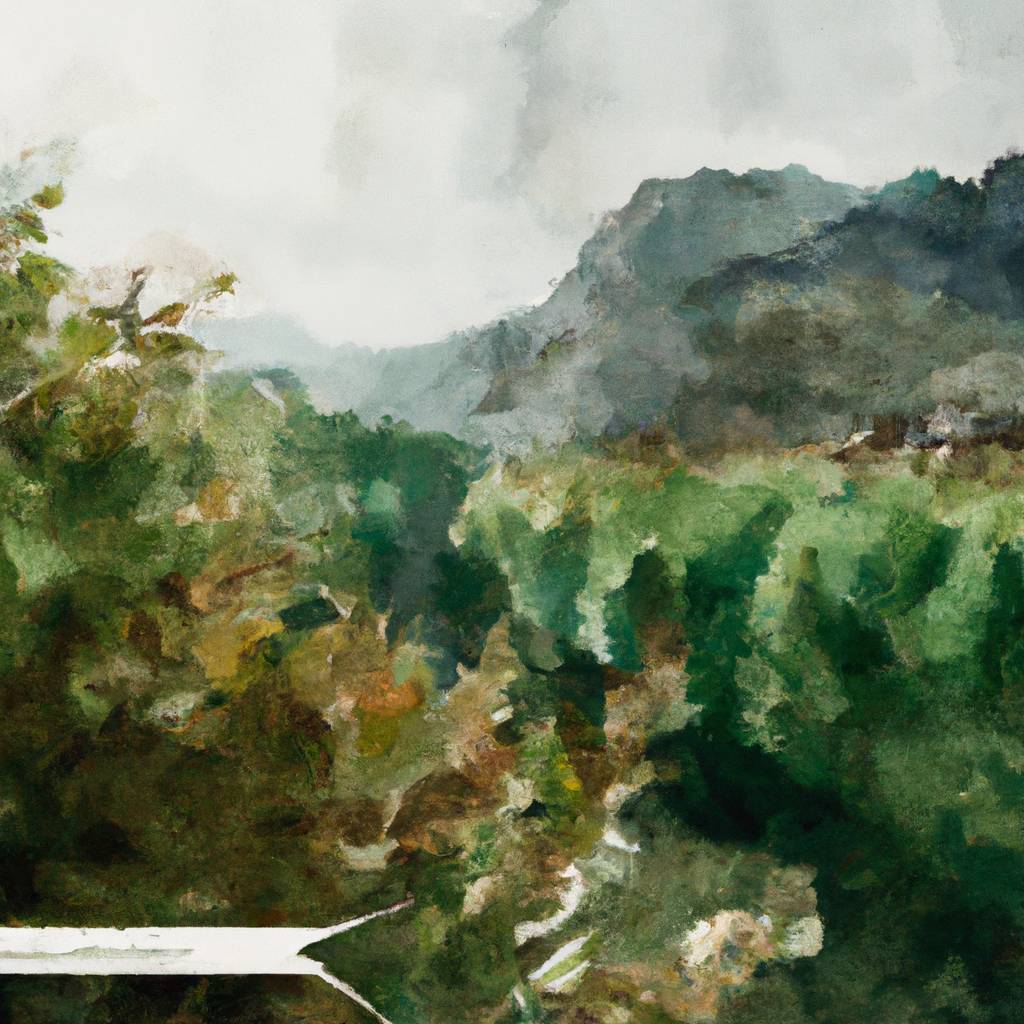 My painting of the scene