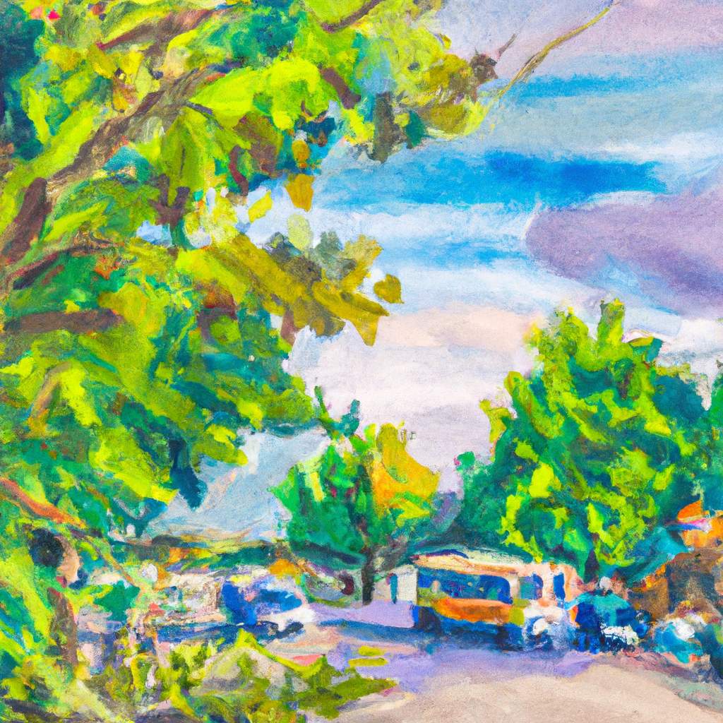 My painting of the scene