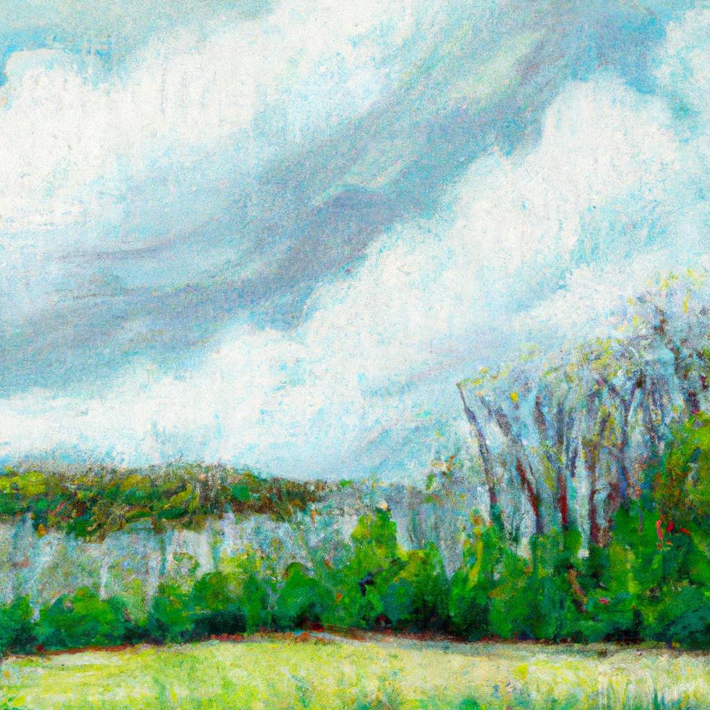 My painting of the scene