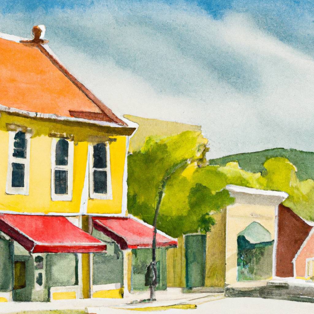 My painting of the scene