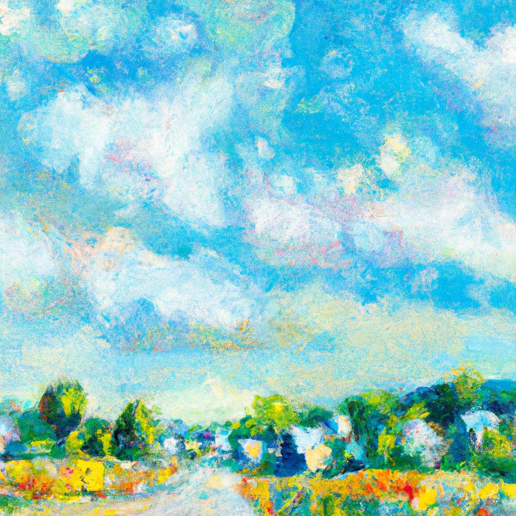 My painting of the scene