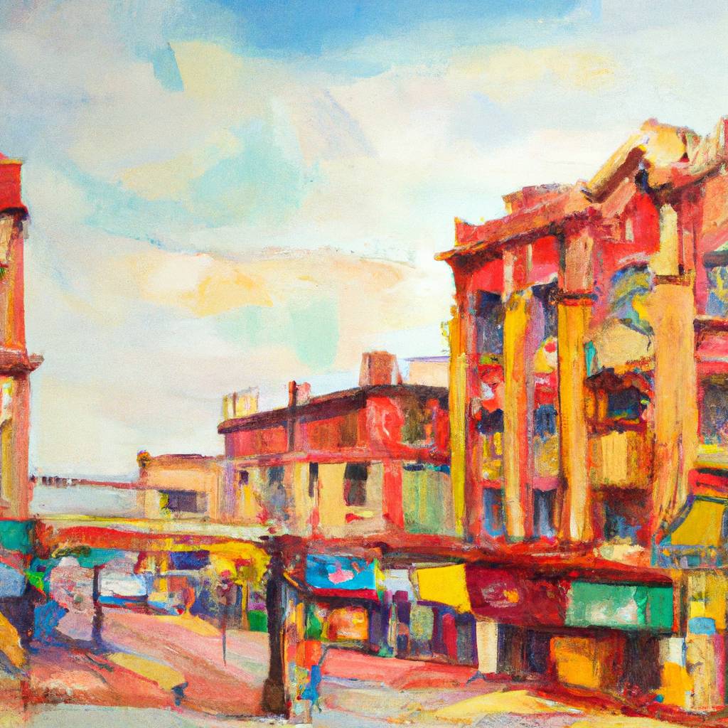 My painting of the scene