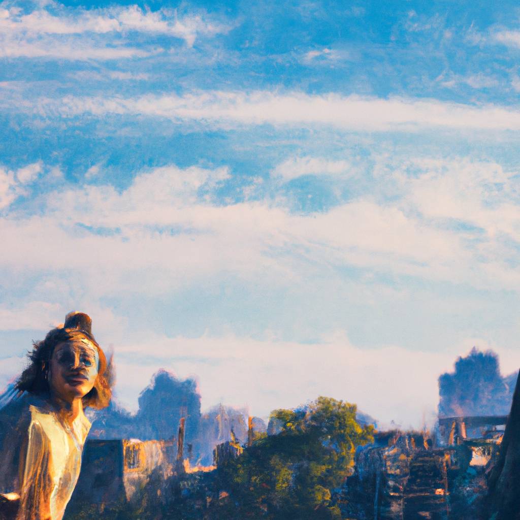 My painting of the scene