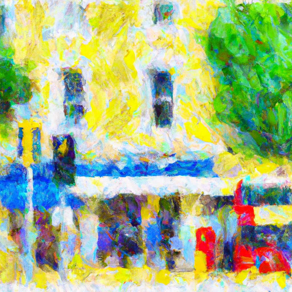 My painting of the scene