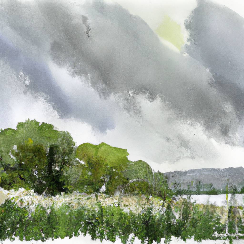 My painting of the scene