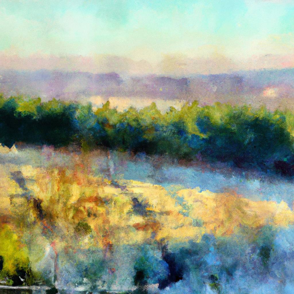 My painting of the scene