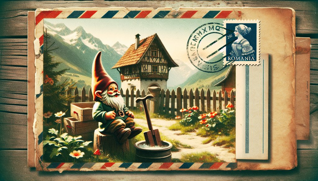 Gnome's postcard from Romania