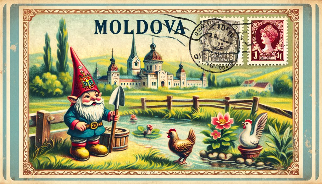 Gnome's postcard from Moldova