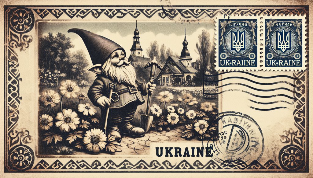 Gnome's postcard from Ukraine