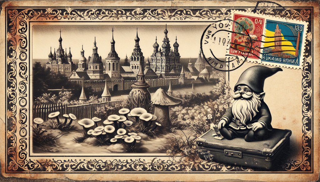 Gnome's postcard from Ukraine