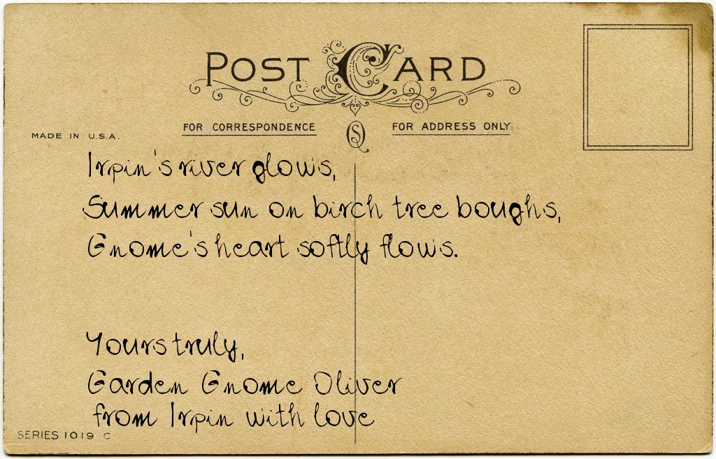 Gnome's postcard from Ukraine