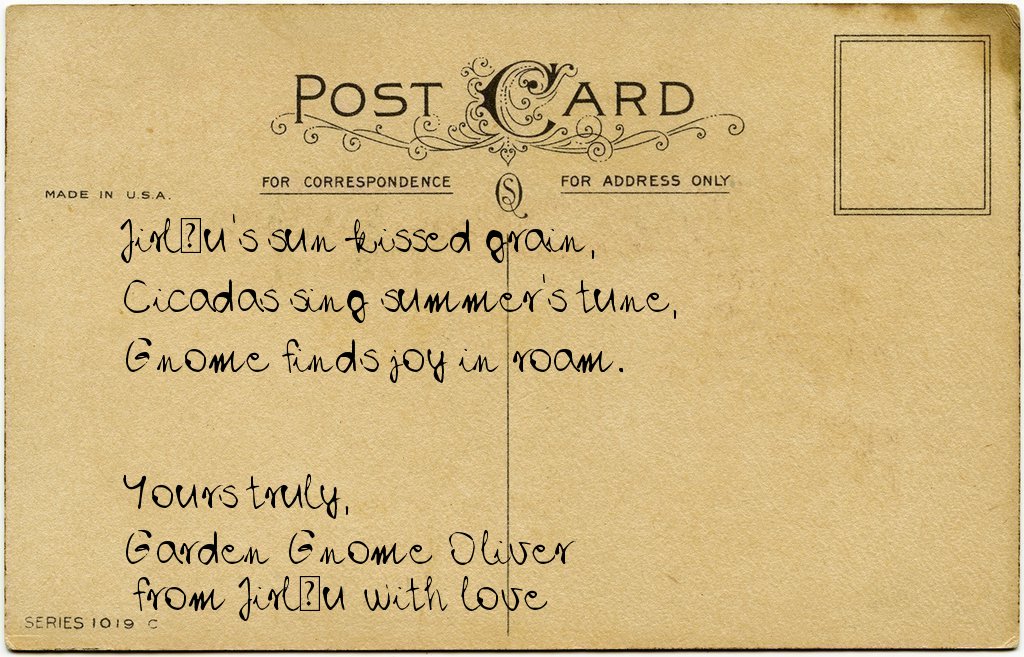 Gnome's postcard from Romania