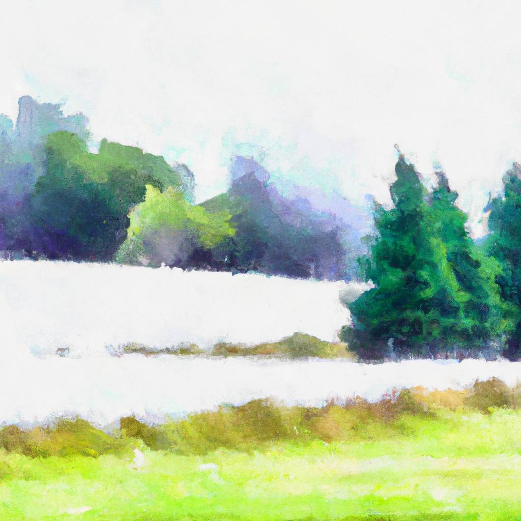 My painting of the scene