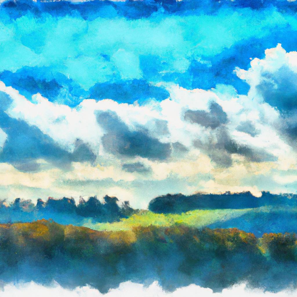 My painting of the scene