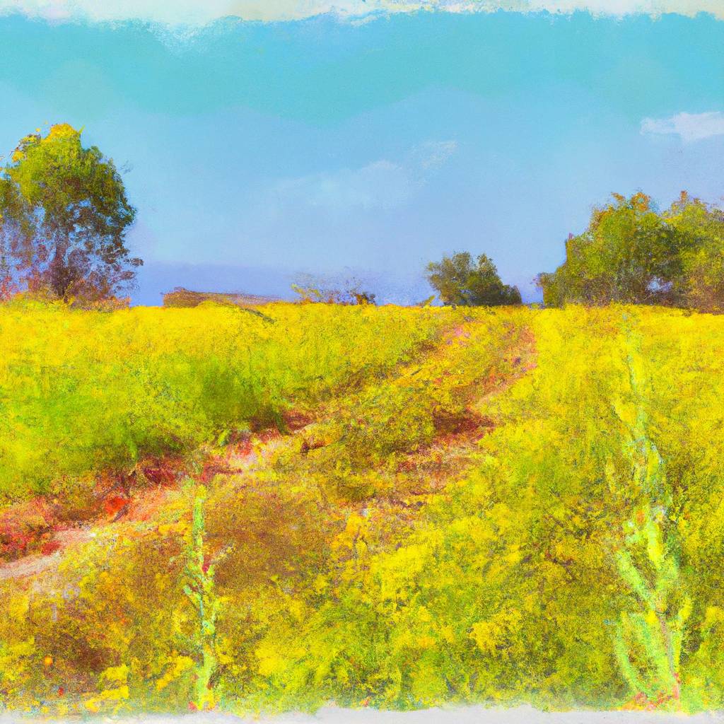 My painting of the scene