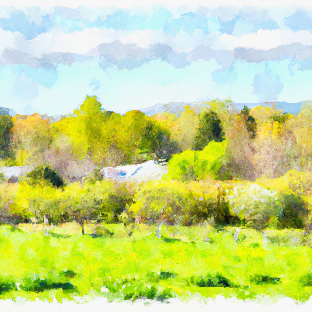 My painting of the scene