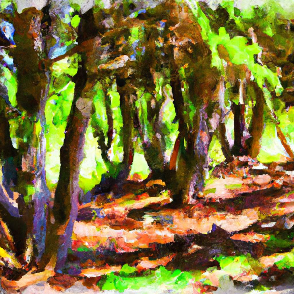 My painting of the scene