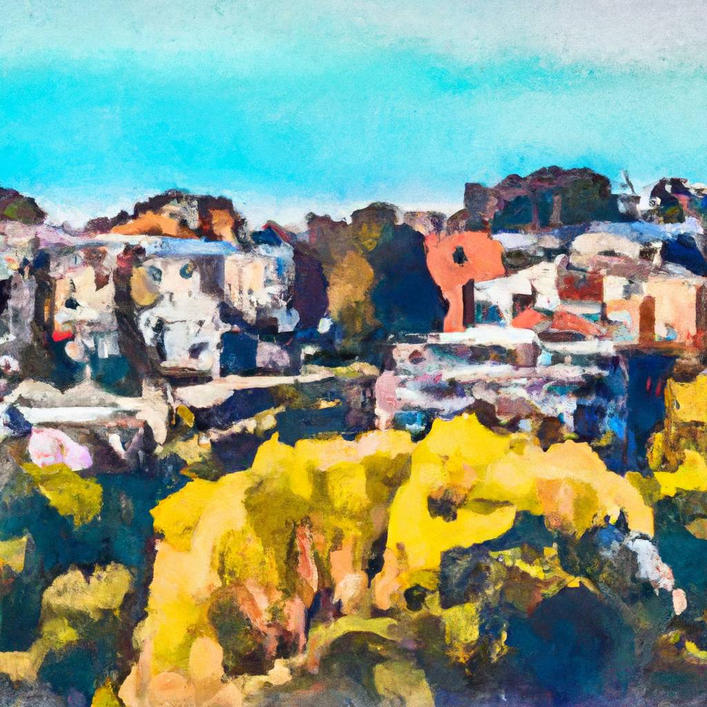 My painting of the scene