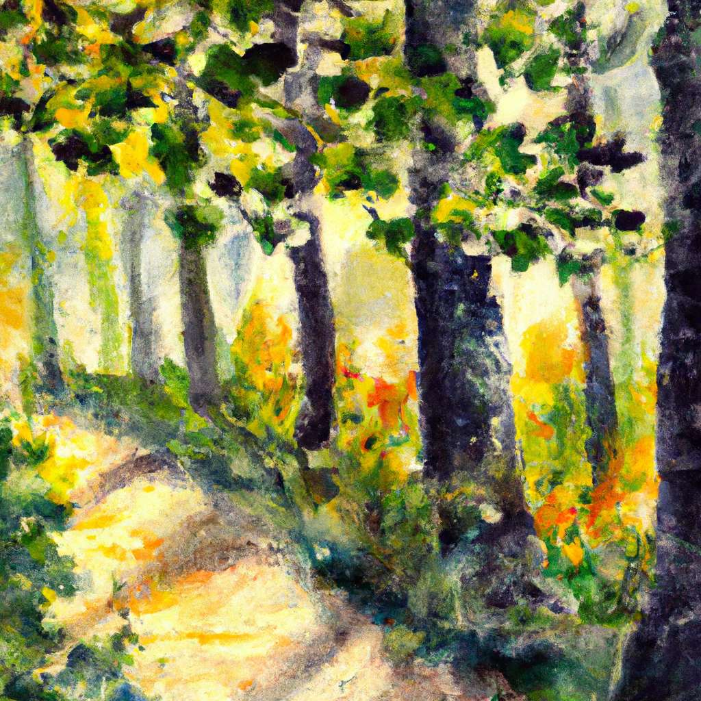 My painting of the scene