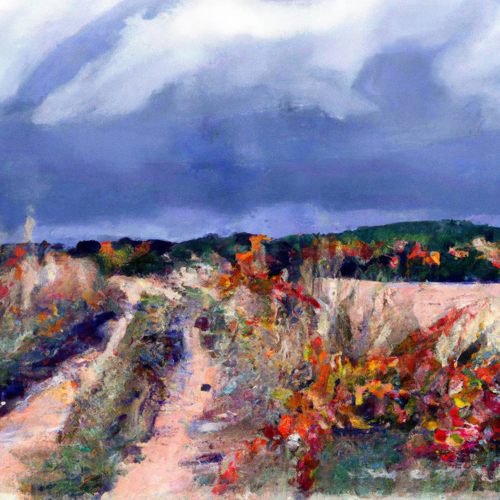 My painting of the scene