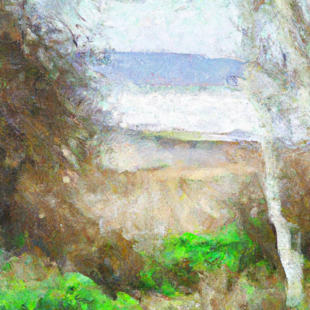 My painting of the scene