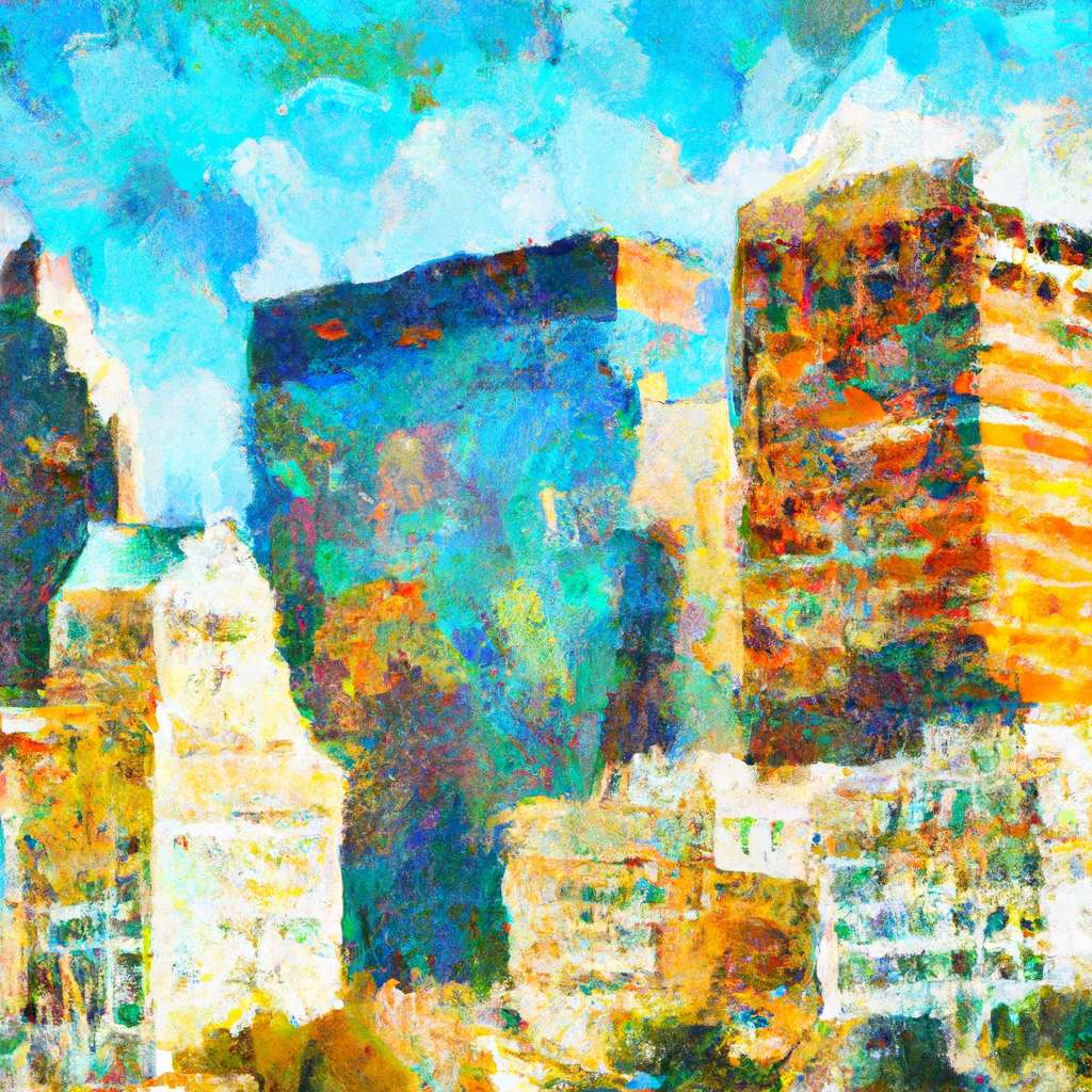 My painting of the scene