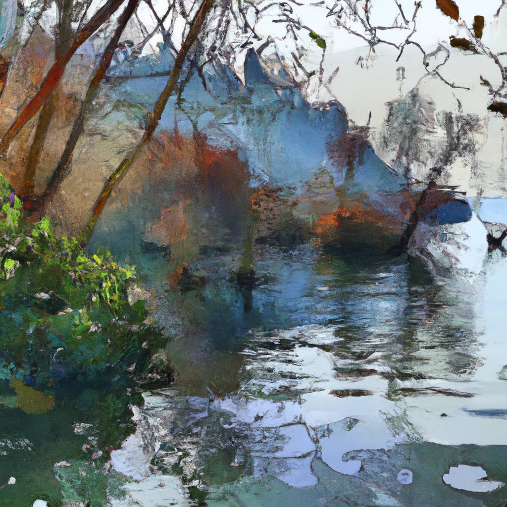 My painting of the scene