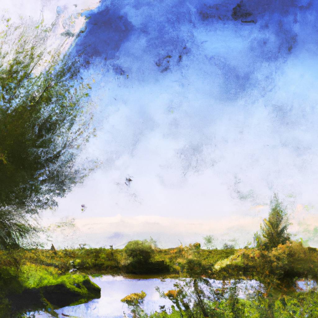 My painting of the scene