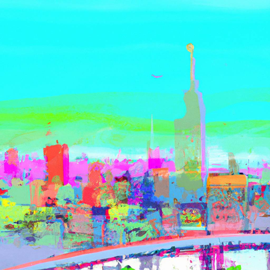 My painting of the scene