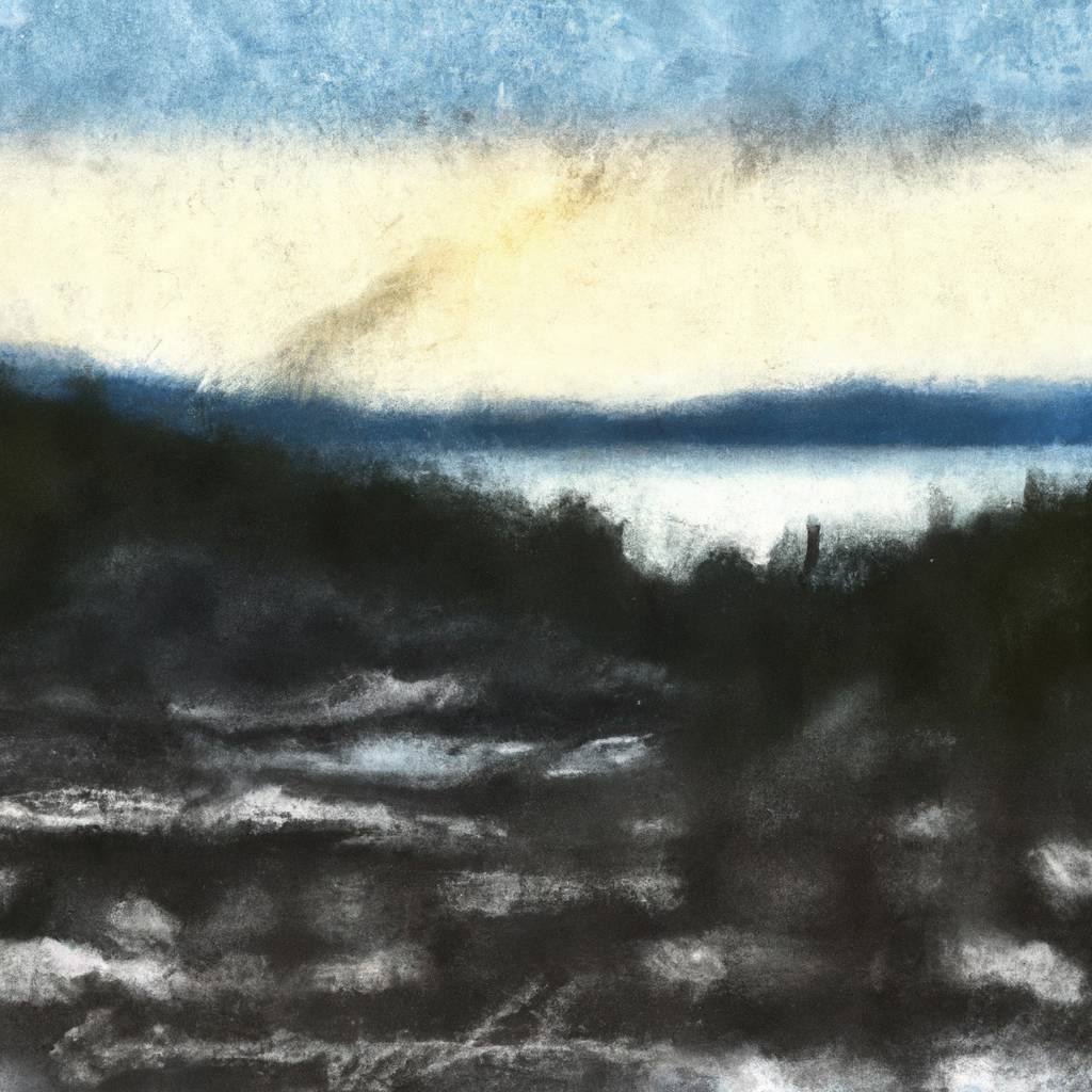 My painting of the scene