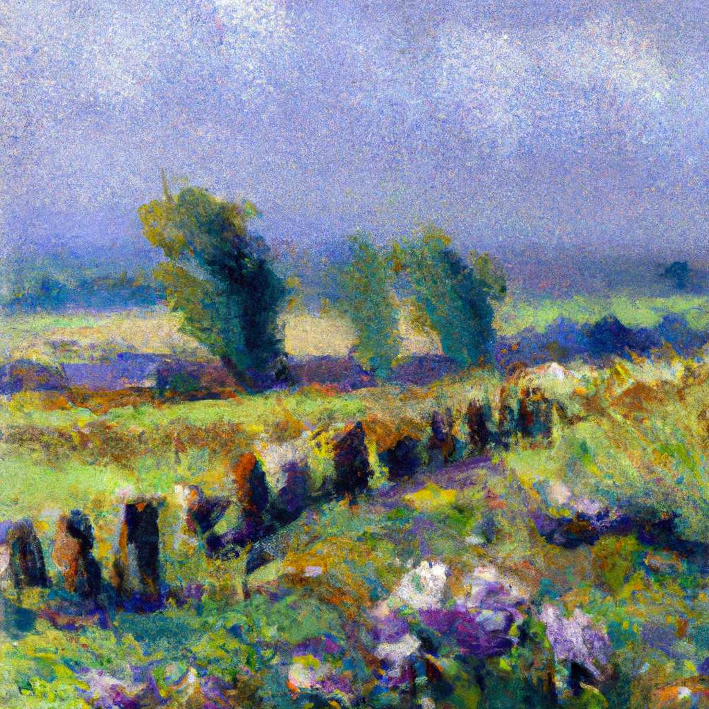 My painting of the scene