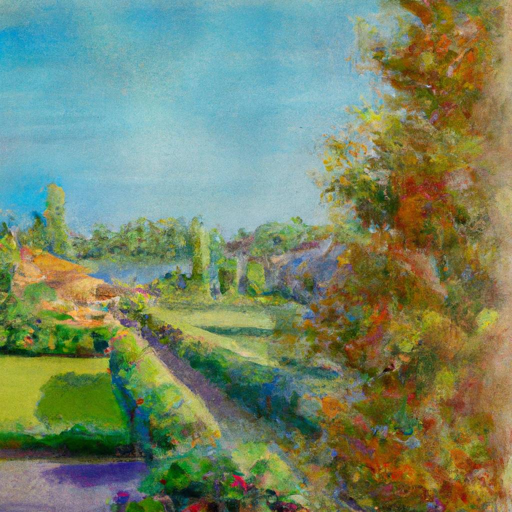 My painting of the scene