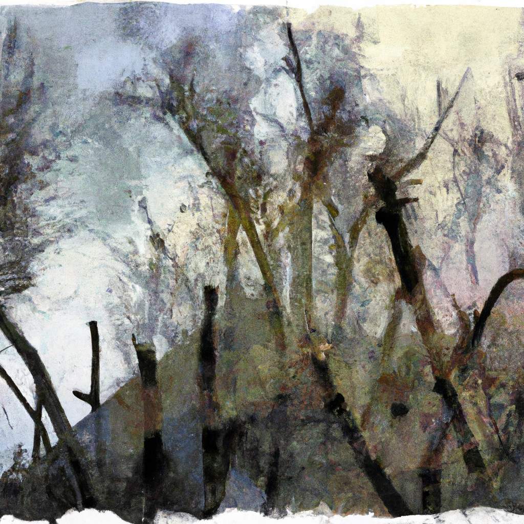 My painting of the scene